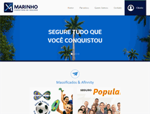 Tablet Screenshot of marinhoseguros.com.br